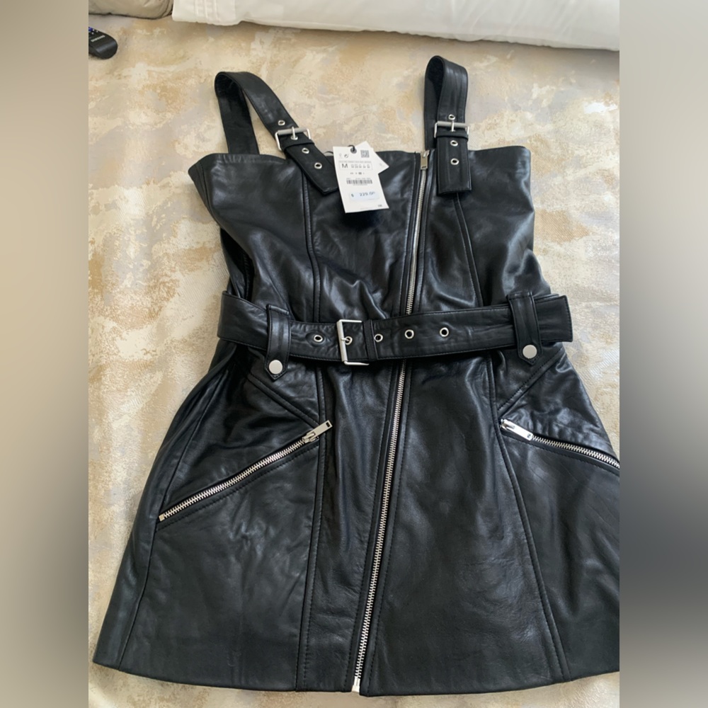 Zara leather dress